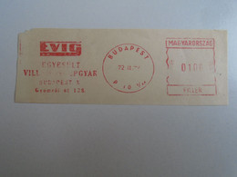 D191662  Hungary Egyesült Villamosgépgyár   Budapest   1972  - 100 Filler - RED METER  FREISTEMPEL  EMA - Automatenmarken [ATM]