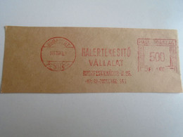 D191682  Hungary HALÉRTÉKESÍTŐ Vállalat -Fish Trading Co.,   Budapest  1979- 500 Filler  RED METER  FREISTEMPEL  EMA - Automatenmarken [ATM]