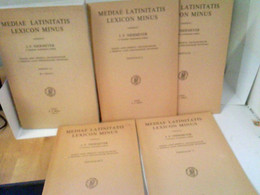 Konvolut: 5 Bände Mediae Latinitatis Lexicon Minus - Lexique Latin Médiéval-français/anglais / A Medieval Lati - Lessico