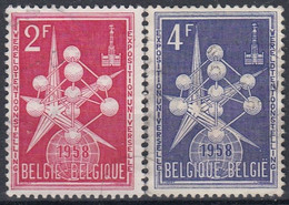 BELGIUM 1054-1055,used - 1958 – Brüssel (Belgien)