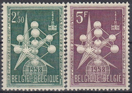 BELGIUM 1091-1092,unused - 1958 – Bruselas (Bélgica)