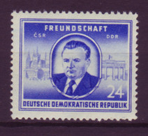 DDR 302 Staatsbesuch Von Klement Gottwald 24 Pf Postfrisch - Autres & Non Classés