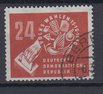 DDR 275 Volkswahlen Am 15.10.1950 24 Pf Gestempelt /8 - Other & Unclassified