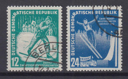 DDR 298-299 Wintersportmeisterschaften Der DDR 12 Pf + 24 Pf Gestempelt /3 - Autres & Non Classés