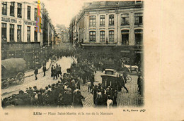 Lille * Place St Martin Et La Rue De La Monnaie * Commerce Magasin Louis OLMS * Débit De Tabac Tabacs TABAC - Lille