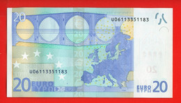 101 - BILLET 20 EUROS 2002 NEUF Signature WIM DUISEMBERG  N° U06113351183 - Imp L004F1 - 20 Euro