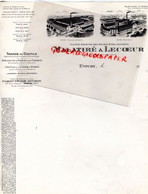 27- EVREUX-LETTRE EN TETE MALATIRE LECOEUR-TISSAGE COUTILS-BLANCHISSERIE-USINE RUE DES LOMBARDS RUE DAVID-VICTOR OFFROY - Textilos & Vestidos