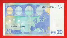 105 - BILLET 20 EUROS 2002 NEUF Signature WIM DUISEMBERG  N° U06113351264 - Imp L004F1 - 20 Euro