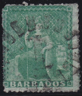 Basbados  .    SG   .  21a  (2 Scans)    .   No Wmk  .  1861-1870     .     O    .  Cancelled - Barbades (...-1966)