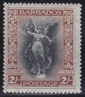 Barbados  .   SG    .     210     .     Multiple Crown CA      .   1920-21       .     *     .    Mint-hinged - Barbados (...-1966)