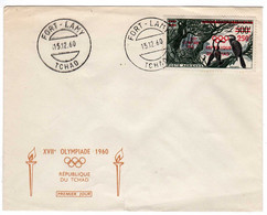 Tchad : Lettre Cachet  : Fort-Lamy : Jeux Olympique 1960 - Tsjaad (1960-...)
