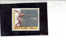 PERU  1968 - Yvert  A 227° - Olimpiade - Perú