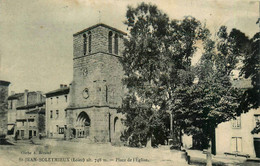 St Jean Soleymieux * La Place De L'église Du Village - Saint Jean Soleymieux