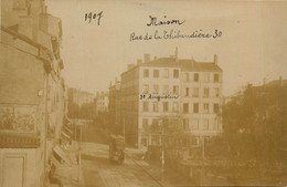 Lyon 7ème * Carte Photo * 30 Rue De La Thibaudière * Tramway Tram - Lyon 7