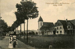 Felleringen , Fellering * St. Amarinthal Evang Kirche * Villageois - Andere & Zonder Classificatie