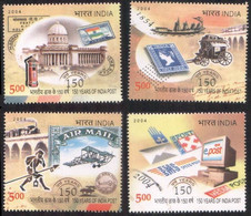 INDIA 2004 150 YEARS OF INDIA POST 4v SET MNH, P.O Fresh & Fine - Sonstige & Ohne Zuordnung