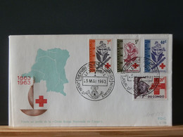 101/559  FDC  CONGO  1963 - Storia Postale