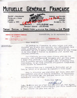 72- LE MANS- LETTRE MUTUELLE GENERALE FRANCAISE-J.M. LELIEVRE-19 RUE CHANZY-1931 AGENCE CLERMONT FERRAND - Bank En Verzekering