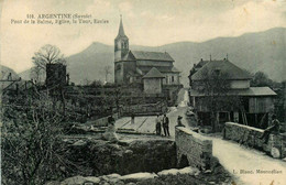 Argentine * Boulodrome Pétanque Jeu De Boules * écoles , La Tour , L'église Et Pont De La Balme * Village Villageois - Andere & Zonder Classificatie