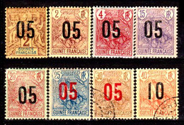 11) French Guinea: Stamps Issued By 1912 (+/o) Hinged/Used-Quality And Price In Your Opinion. - Andere & Zonder Classificatie