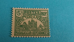 FRANCE - Ex-colonie Française - MADAGASCAR & Dépendances- Timbre 1908 Chiffre-taxe à Percevoir : Navigation Et Commerce - Strafport