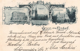 Gruss Aus Rixdorf - Evangl Kirche - Kreiskrankenhaus - Dasevangelische Vereinshausin - Litho - Rixdorf