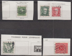 TCHECOSLOVAQUIE  Lot De 14  Timbres Oblitérés Années Mélangées    Sur Charnières    Provenant De Feuilles D'album - Collections, Lots & Séries