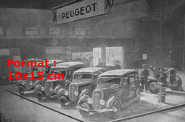 Reproduction Photographie Ancienne Du Stand Peugeot à La Foire De Lille En 1935 - Altri & Non Classificati