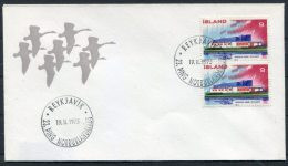 1973 Iceland Reykjavik Nordic House Swans Cover - Covers & Documents