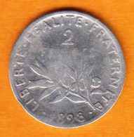 France - 1898 - Semeuse - 2 Francs ARGENT - 2 Francs