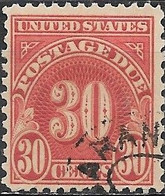 USA 1930 Postage Due - 30c. - Red FU - Taxe Sur Le Port
