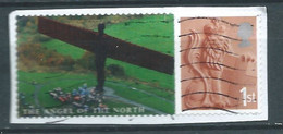 GROSSBRITANNIEN GRANDE BRETAGNE GB REGIONALS ENGLAND ATM 1ST WITH LABEL THE ANGEL OF THE NORTH USED ON PAPER - Engeland