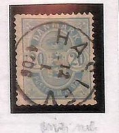 76462 - DENMARK - STAMPS:  Yvert & Tellier #  34 Small Numbers - HASIEV Postmark - Ungebraucht