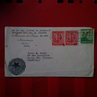 LETTRE ESPERANTO HABANA CUBA POUR PARIS 1940 VIGNETTE AUTOMOBILE - Esperánto