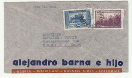 Alejandro Barna E Hijo, Libreria Company Letter Cover Posted 1946 To Switzerland B221201 - Briefe U. Dokumente
