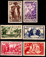 24) French Guinea: Stamps Issued By 1937 (++/+) MNH/LH-Quality And Price In Your Opinion. - Andere & Zonder Classificatie