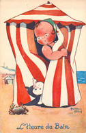 CPA - Illustrateur Signé - BEATRICE MALLET - L'heure Du Bain - Enfant Et Son Chien - Crabe - EC SEINE Samaritaine PARIS - Mallet, B.