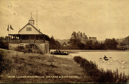 RADNOR - LLANDRINDOD WELLS - THE LAKE AND BOATHOUSE Pow106 - Radnorshire