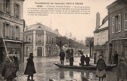 Sens Inondation  1910 Avenue Vauban  Bureau D'octroi - Inondations