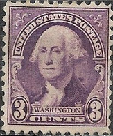 USA 1932 George Washington -  3c. - Violet MH - Ungebraucht