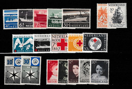1957 Jaargang Nederland NVPH 688-706 Complete. Ongestempeld/MH* - Komplette Jahrgänge