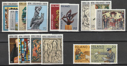 Iceland 1974 Year Complete MiNr. 485-499 Yv. 438-452 MNH** Postfris - Volledig Jaar