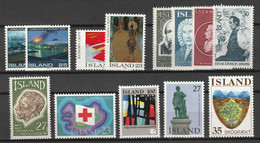 Iceland 1975 Year Complete MiNr. 500-512 Yv. 453-465 MNH** Postfris - Años Completos