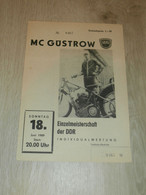 Speedway Güstrow 18.06.1989 , DDR Meisterschaft , Programmheft / Programm / Rennprogramm , Program !!! - Motos