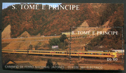 St Thomas Et Prince **  Bloc 59 - Train électrique. Train Japonais - São Tomé Und Príncipe