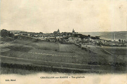 Châtillon Sur Marne * Vue Générale Du Village * Panorama - Châtillon-sur-Marne