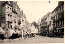 Blois * 2 Cartes Photos * Rue Porte D'or Et Rue ... * Commerces Magasins Hôtel Du Château Garage - Blois