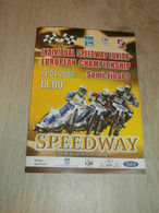 Speedway EM Daugavpils / Lettland , 14.07.2007 , Programmheft / Programm / Rennprogramm , Program !!! - Motos