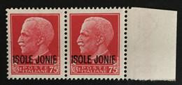 1941 - Italia - Occupazione Isole Jonie - Cent 75 - Coppia - Nuovi - Isole Ionie