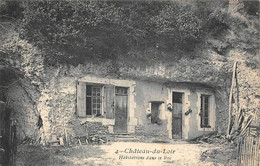 Château Du Loir    72       Habitat Troglodyte. HabtationS Dans Le Roc  N° 4    (voir Scan) - Beaumont Sur Sarthe